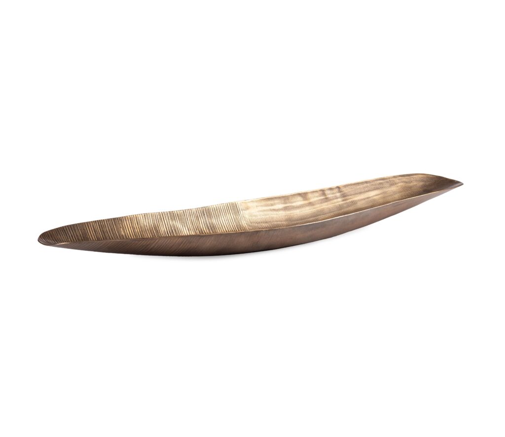 VASSOIO DECORATIVO REEL DORATO 68X16,5