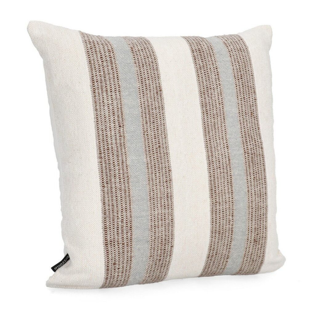 CUSCINO MUHAR CREMA BLU NATURALE 50X50