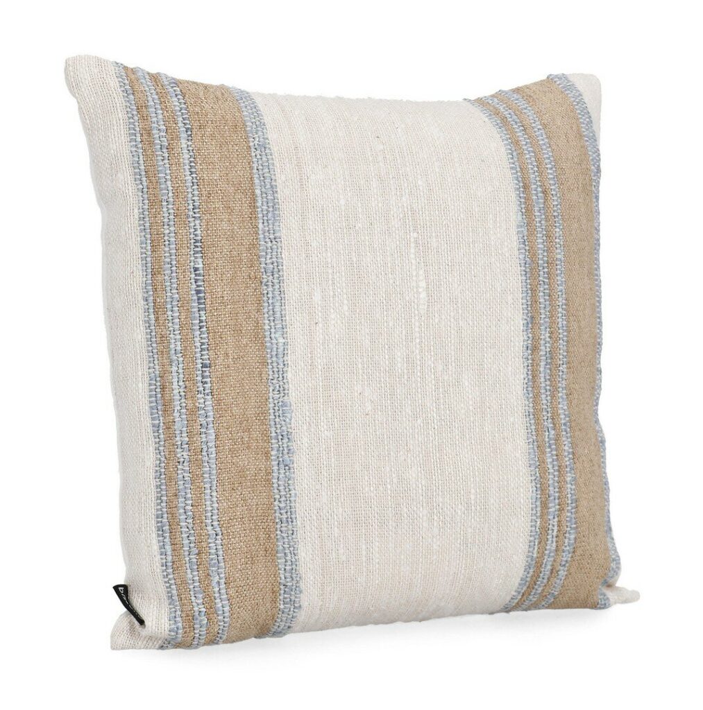 CUSCINO KOTRI CREMA NATURALE BLU 50X50