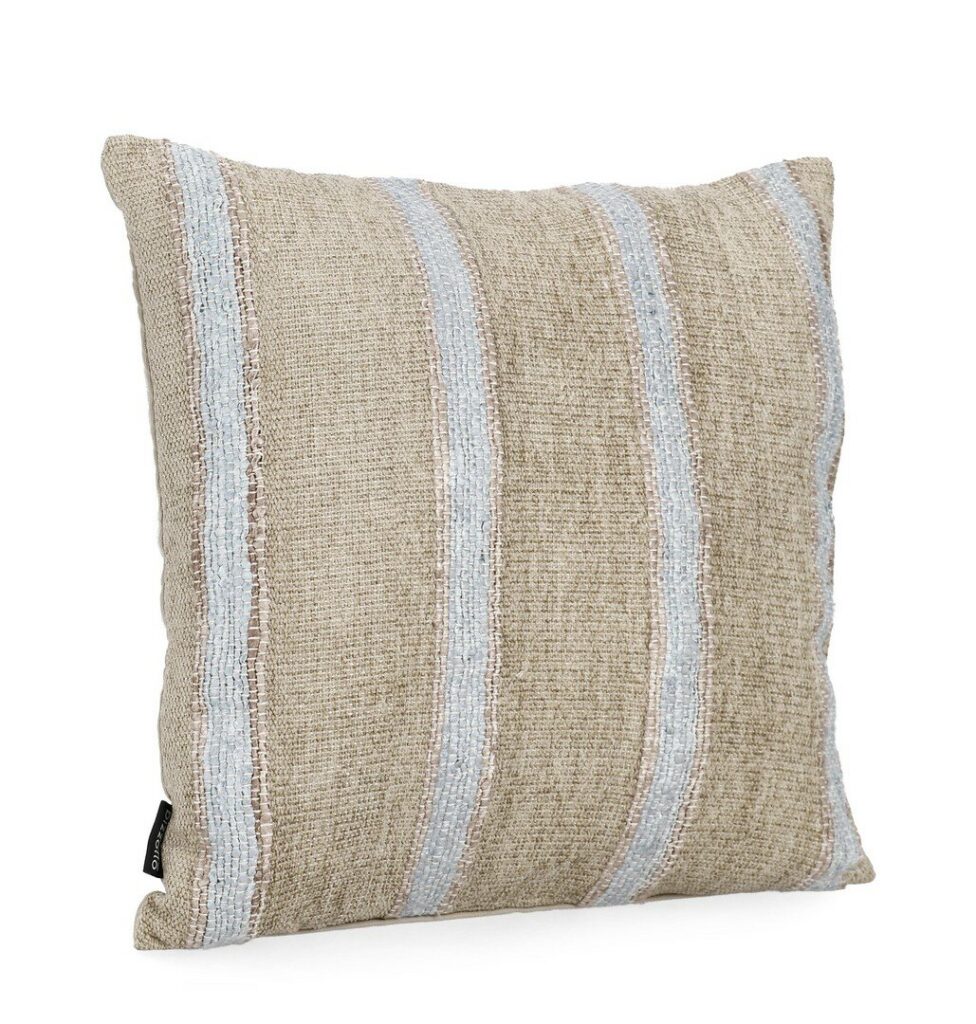 JAWLA NATURAL BLUE CUSHION 45X45