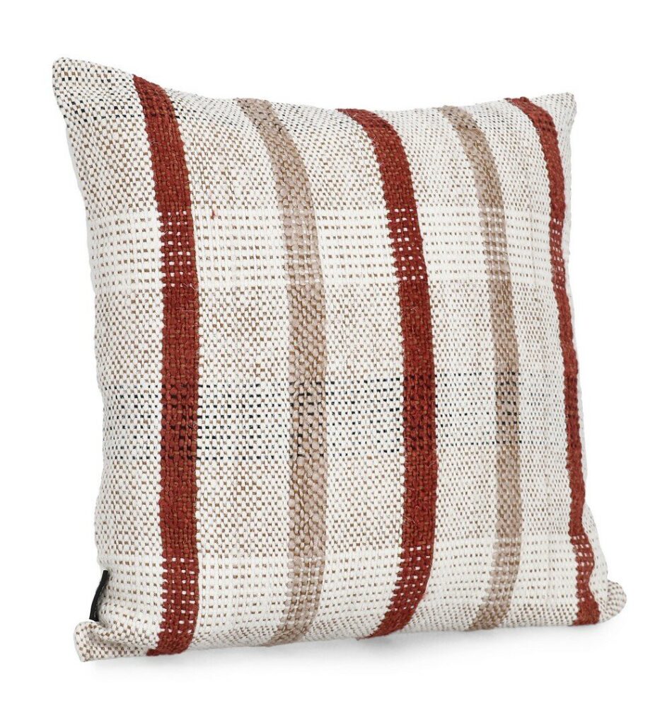 CUSCINO RAYRA NATURALE MARRONE 50X50