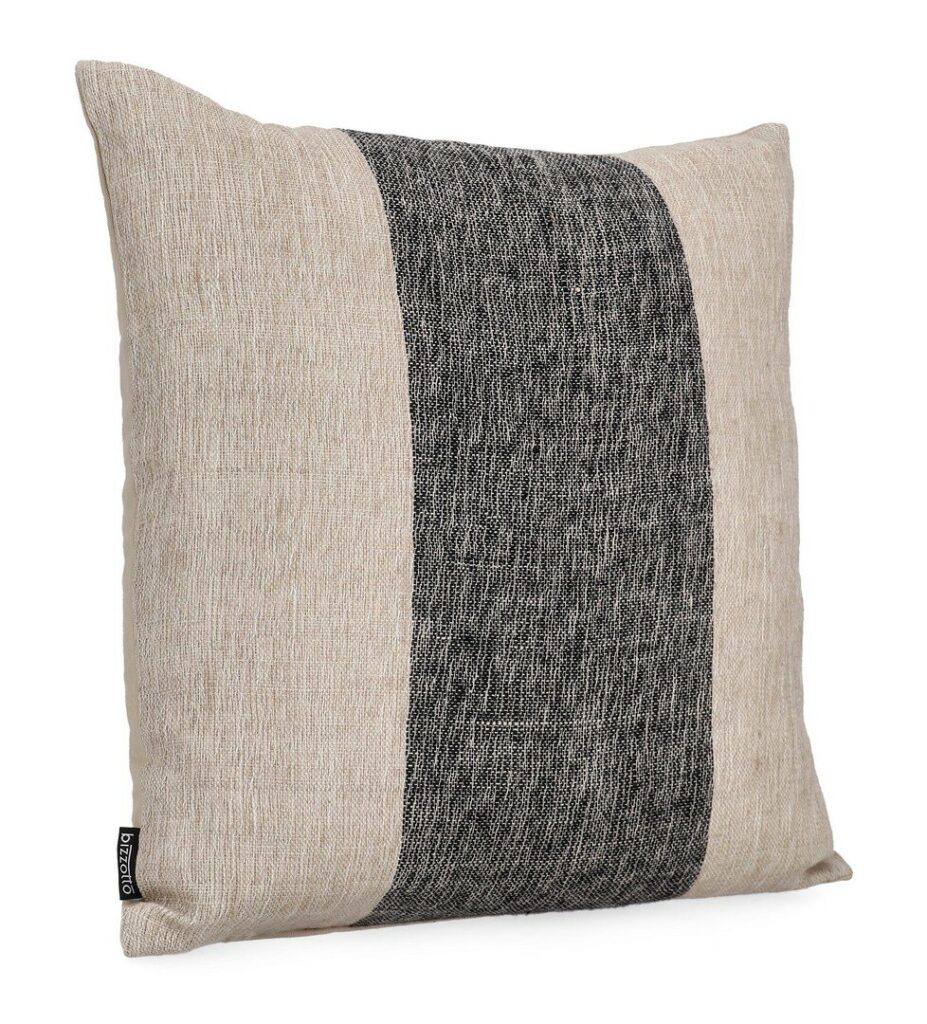 CUSCINO MANPUR NERO NATURALE 50X50