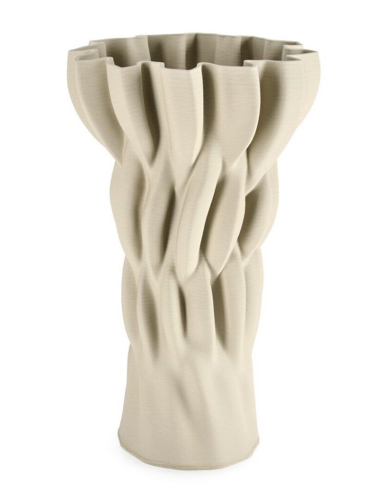 VASO REIKO TONDO BEIGE H48