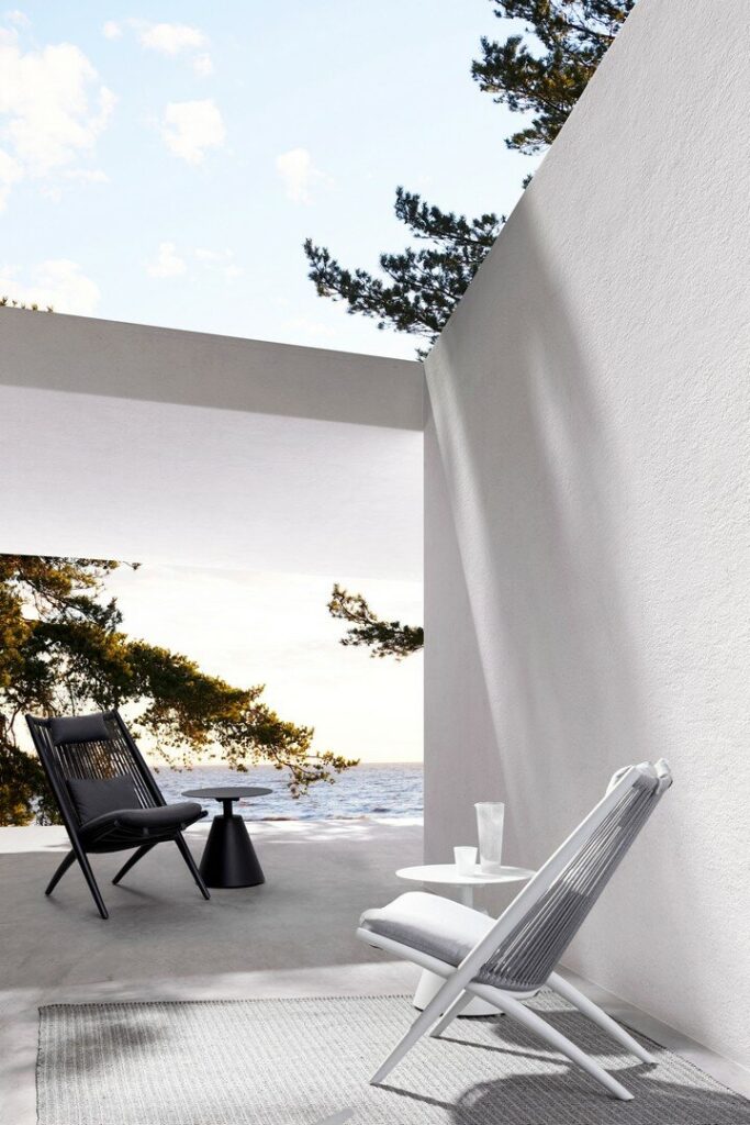 POLTRONA LOUNGE C-C ALOHA NEW BIANCOXK03