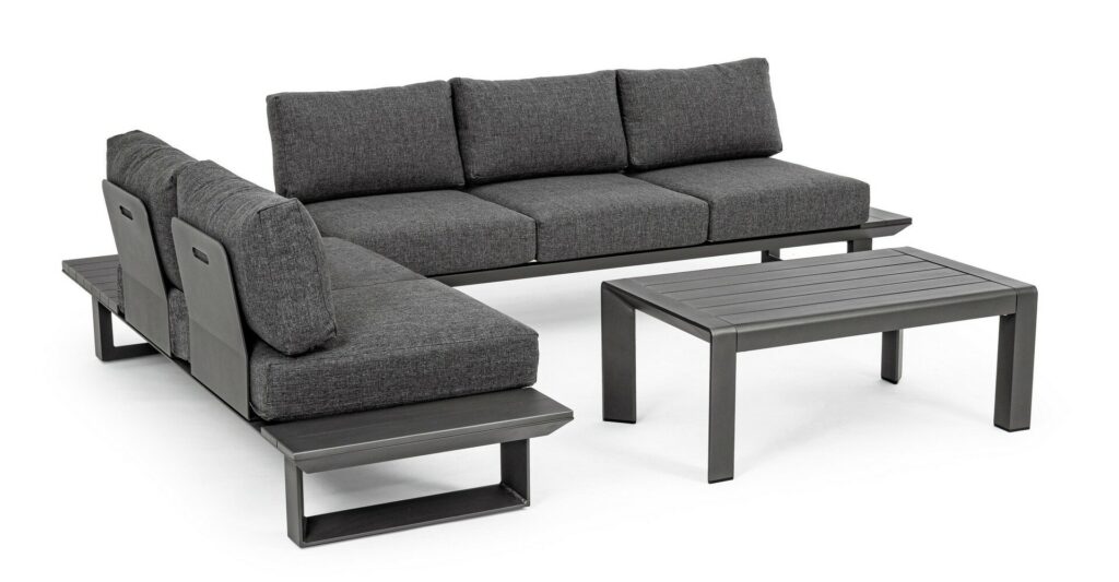 KONNOR CHARCOAL CX23 CORNER SET SOFA W-C