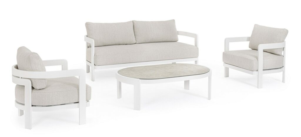PRESLEY WHITE WG20 SOFA SET4 W-CUSH