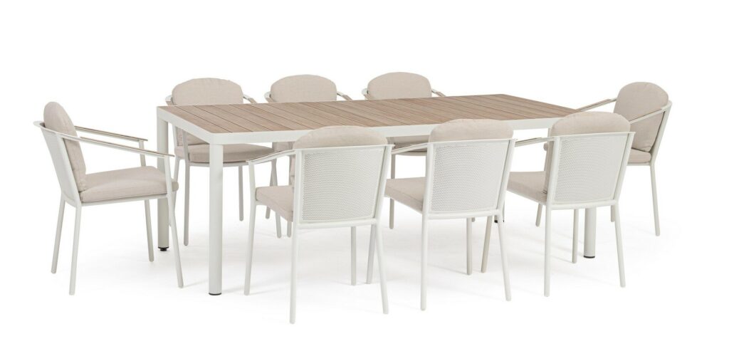 SET TABLE+8 CHAISE ULISES AC-C VAPO YK15