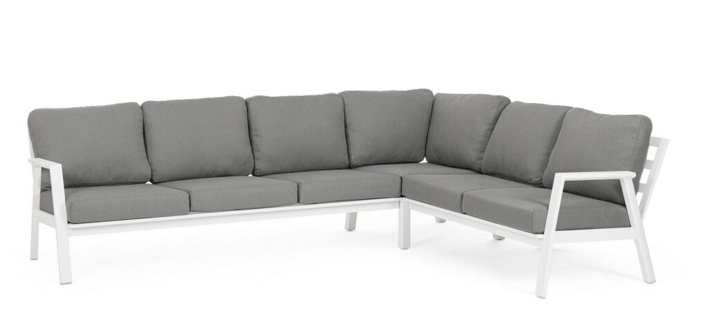 SET SALOTTO ANGOLARE C-C FLAMINIO BIANCO