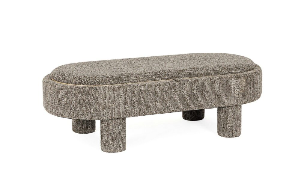 POUF TALYA C-VASS OVALE GRIGIO