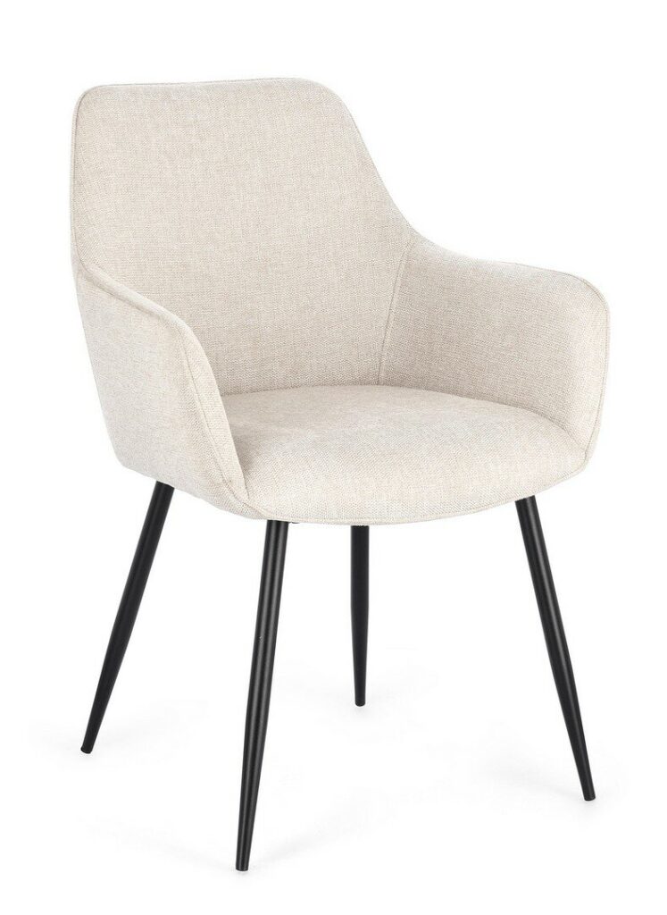 SEDIA C-BR CORA NERO/BEIGE