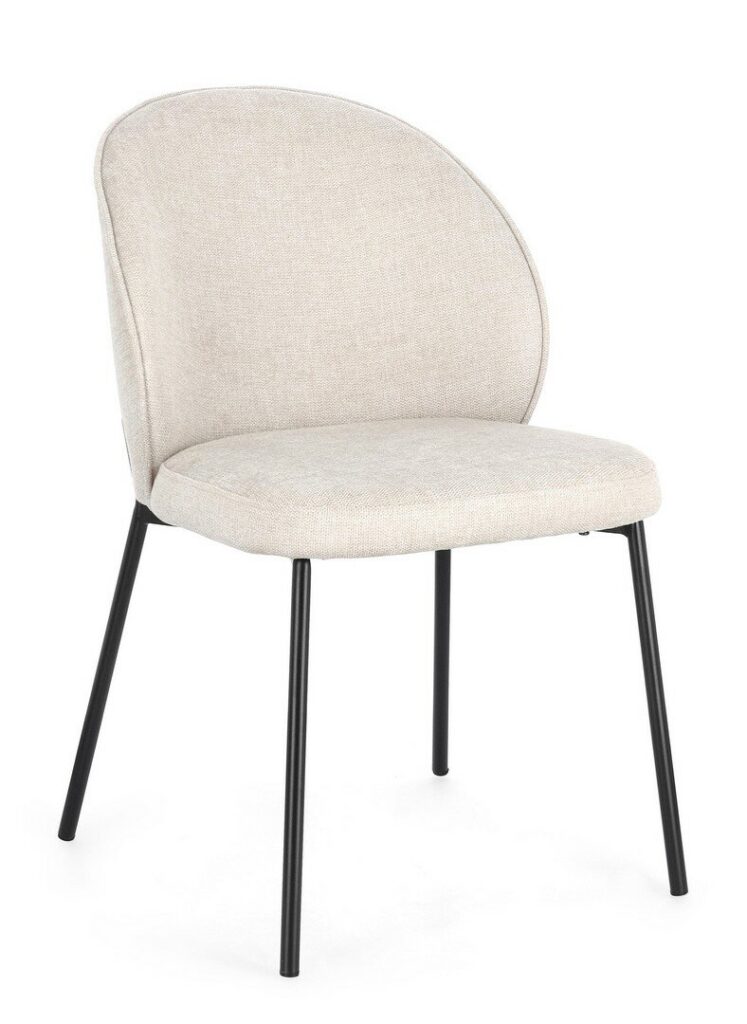 SEDIA WENDY NERO/BEIGE