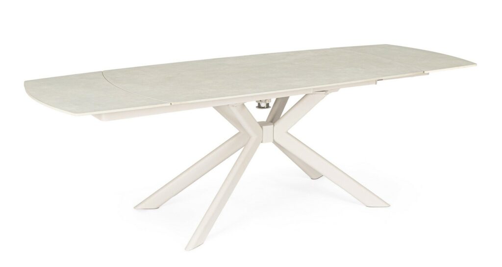TAVOLO ALL.JANIKA 160/240X90 CREMA/LUNA
