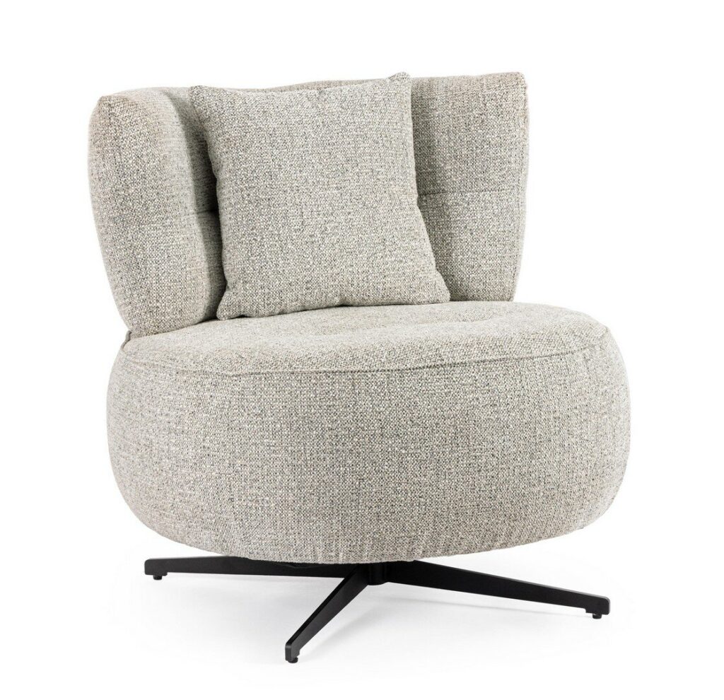 FAUTEUIL GONNIE GRIS POINTU