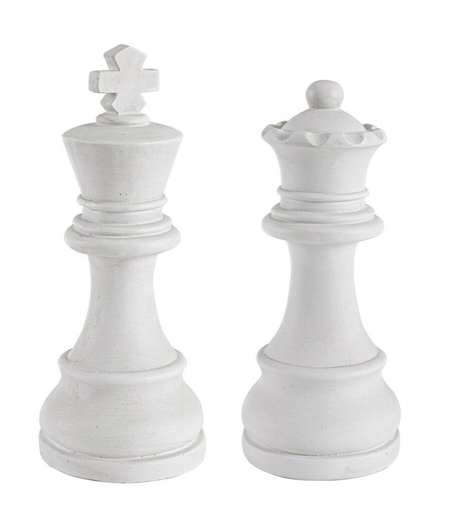 DECORAZIONE CHESS RE-REGINA BIANCO ASS2