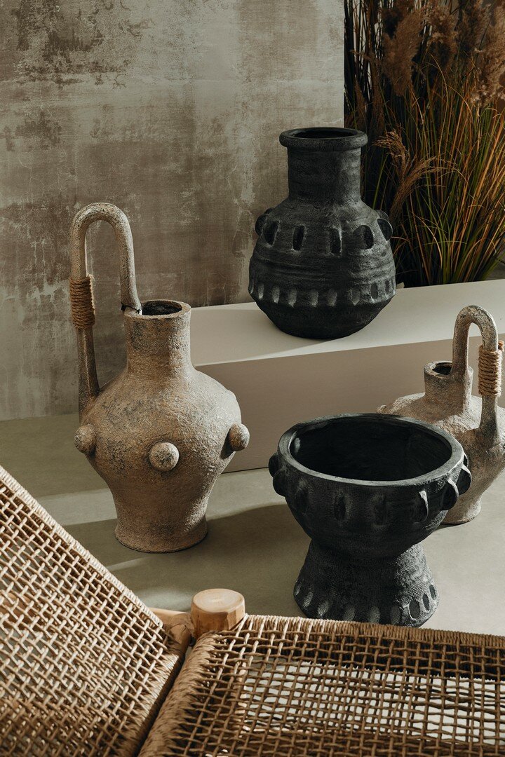 P. VASO CROMITE TONDO BEIGE H50