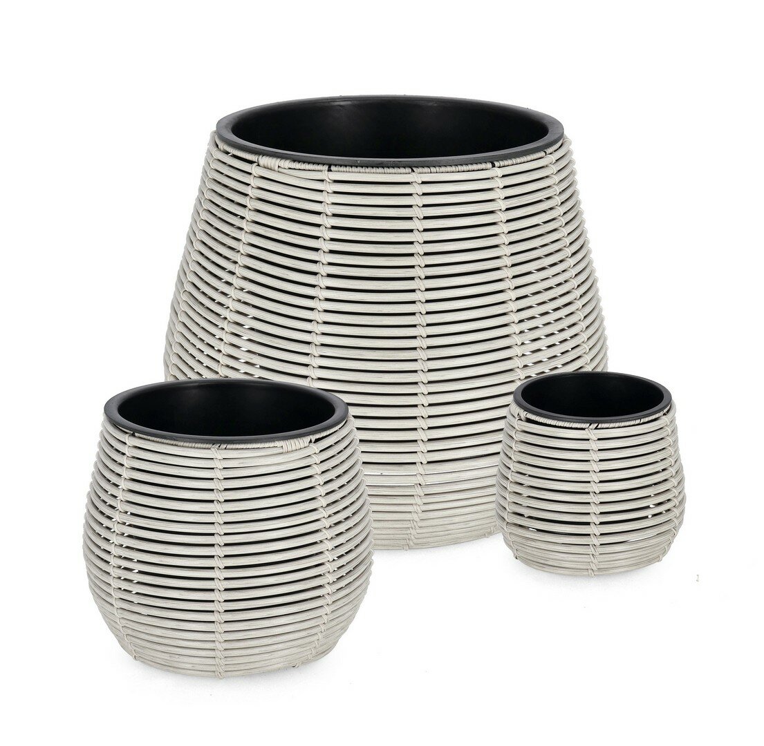 SET3 P.VASO XIAN C-VASO GRIGIO