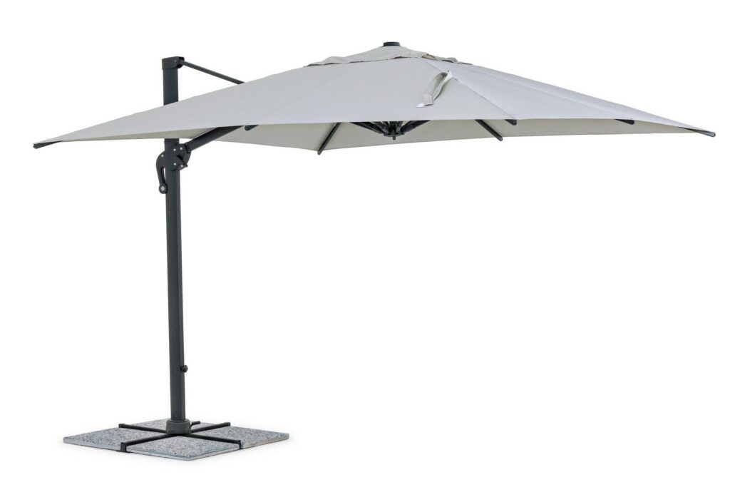 PARASOL DÉPORTÉ INES 3X3 ANTH-GRIS CL