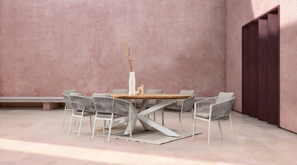 TAVOLO PALMDALE OV 240X110 BIANCO RT01