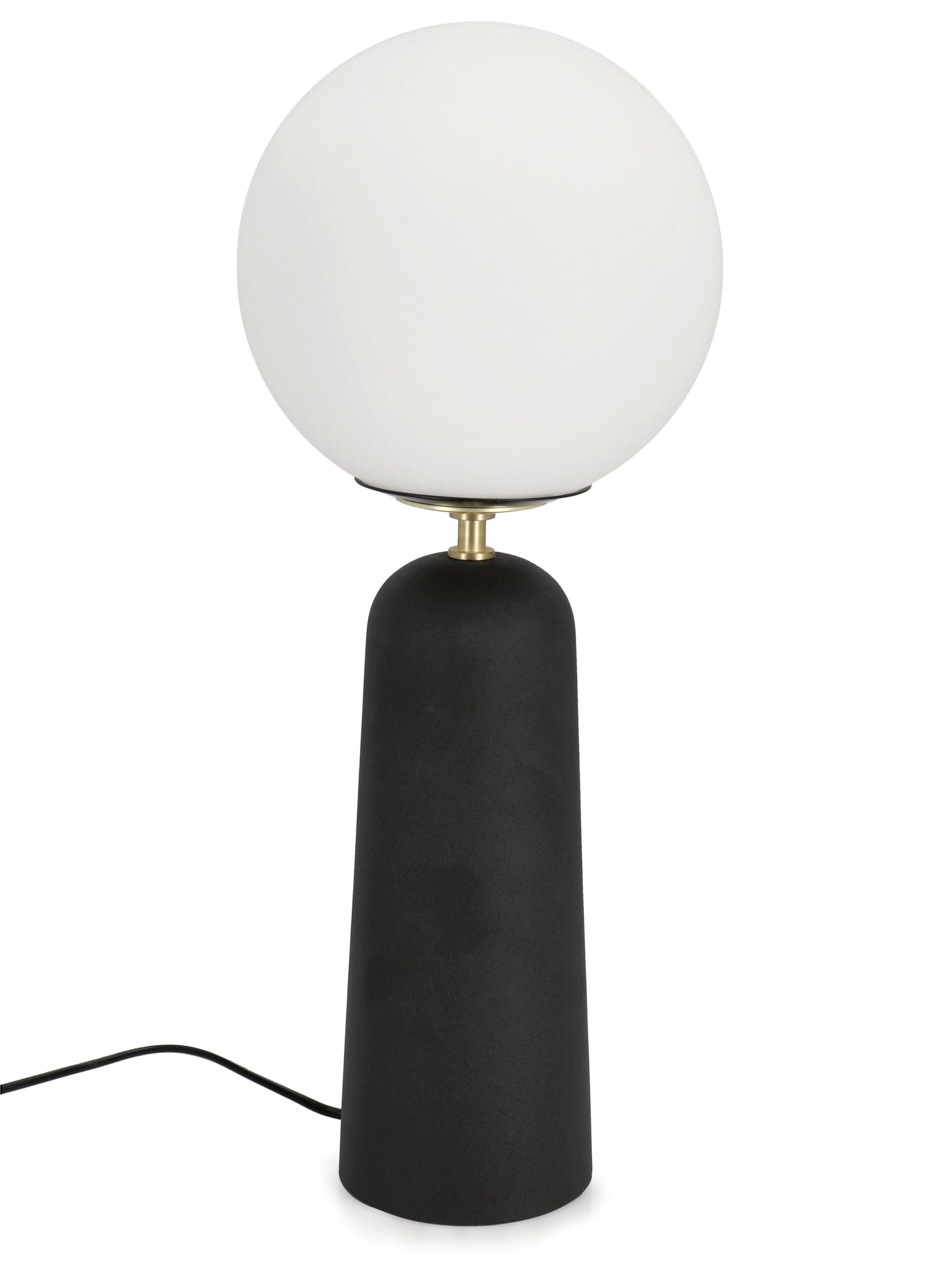 Lampada Delphine tondo nero 51 cm