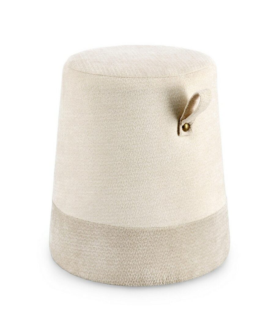 POUF DEVA NAT-GRIGIO CHIARO