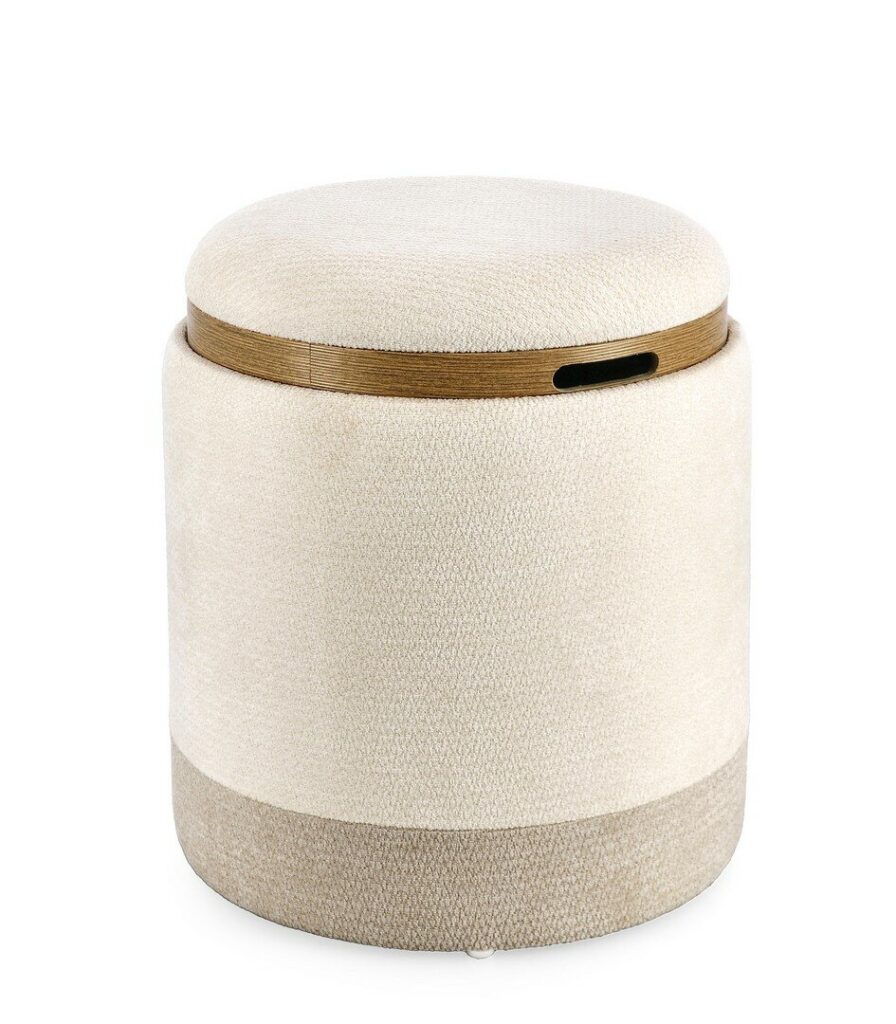 POUF CONT DEVA C-VASS NAT-GRIGIO SCURO