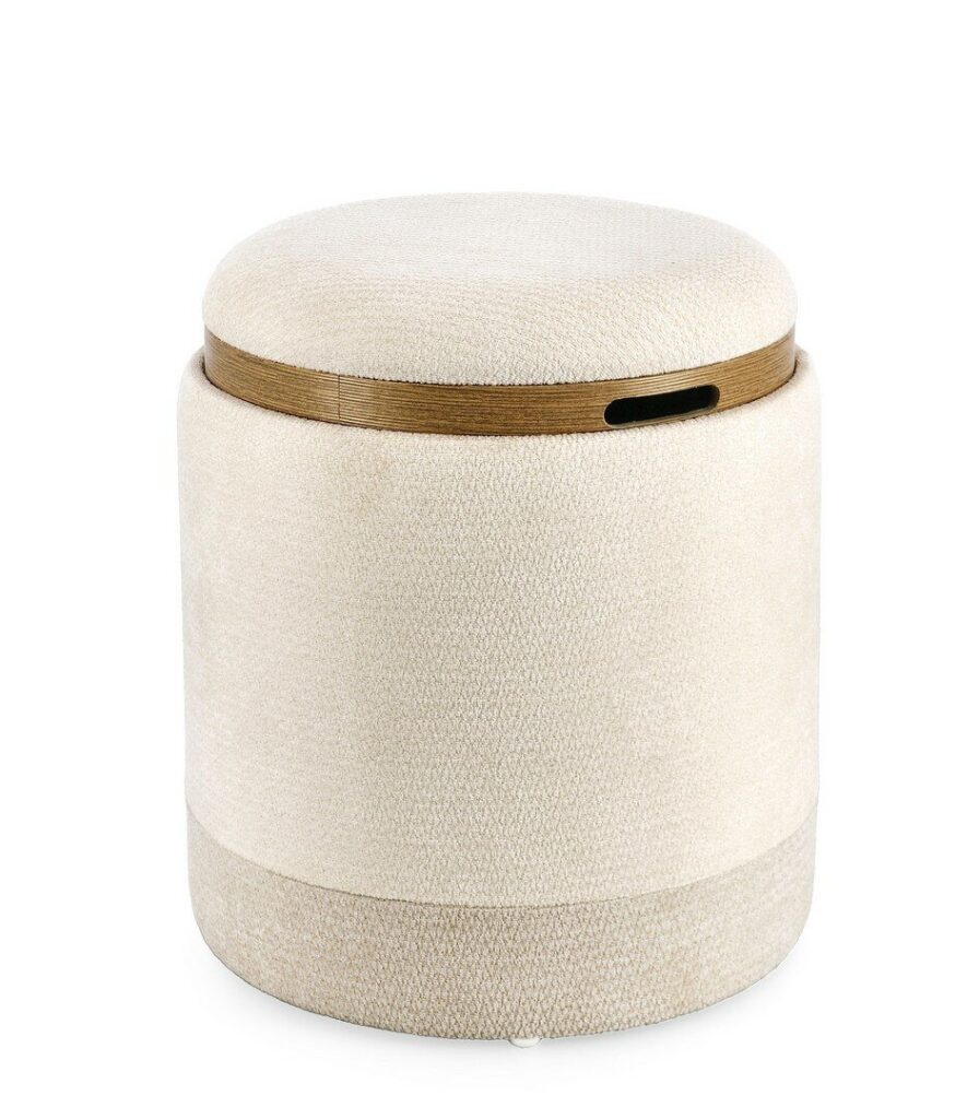 POUF CONT DEVA C-VASS NAT-GRIGIO CHIARO