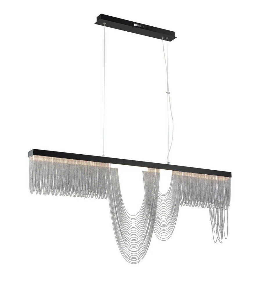 LAMPADARIO HERENT NERO 120X7