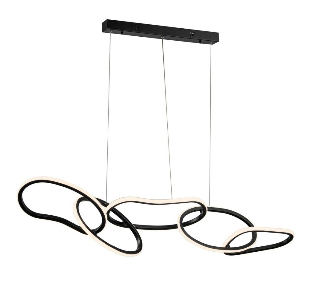 ALKEN BLACK PENDANT LAMP 120X28