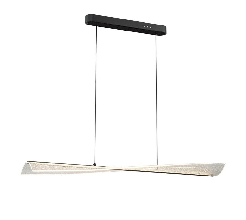 HERON TRANSP PENDANT LAMP 120X22