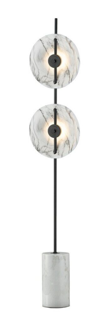 WELLEN WHITE/BLACK FLOOR LAMP H170